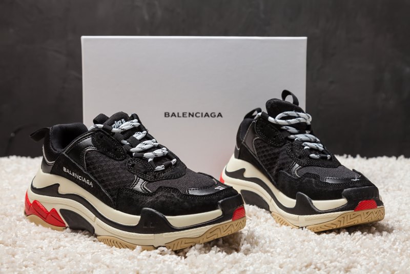 Cheap Balenciaga Triple S Trainers Red Blue sneakers online