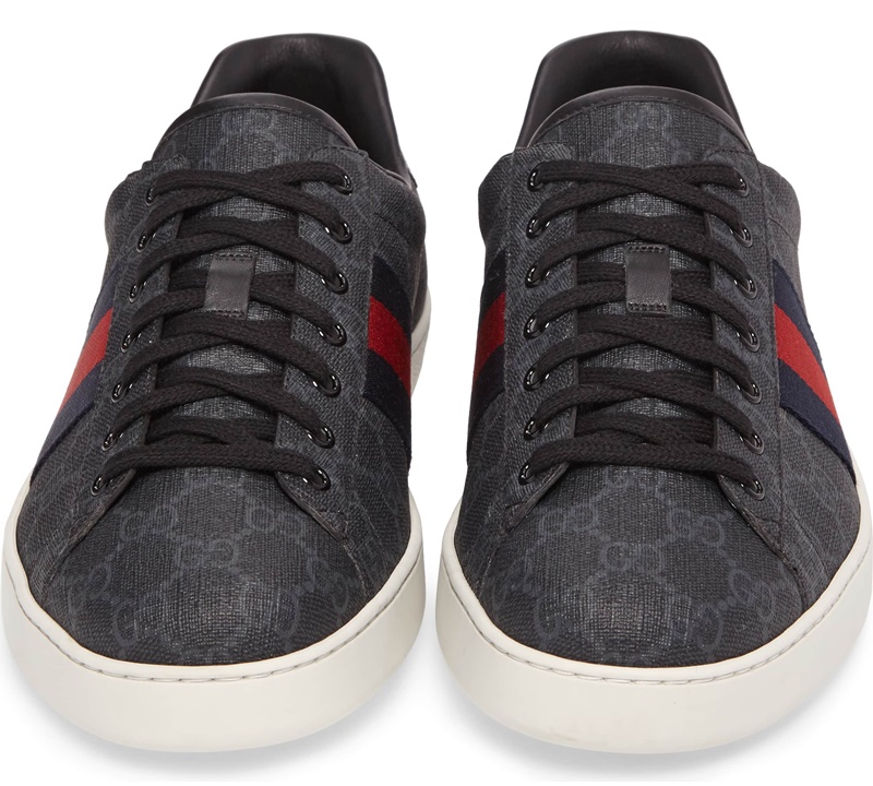 gucci new ace webbed low top sneaker