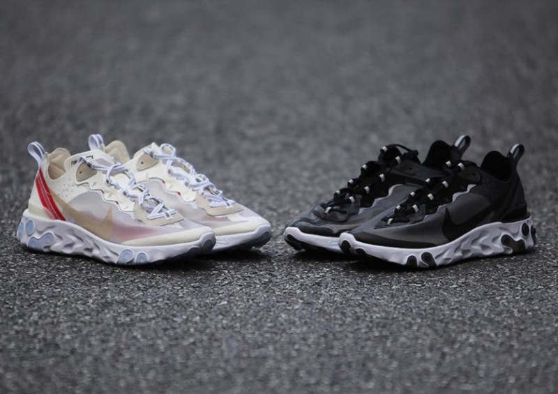 nike react element 55 and 87 difference