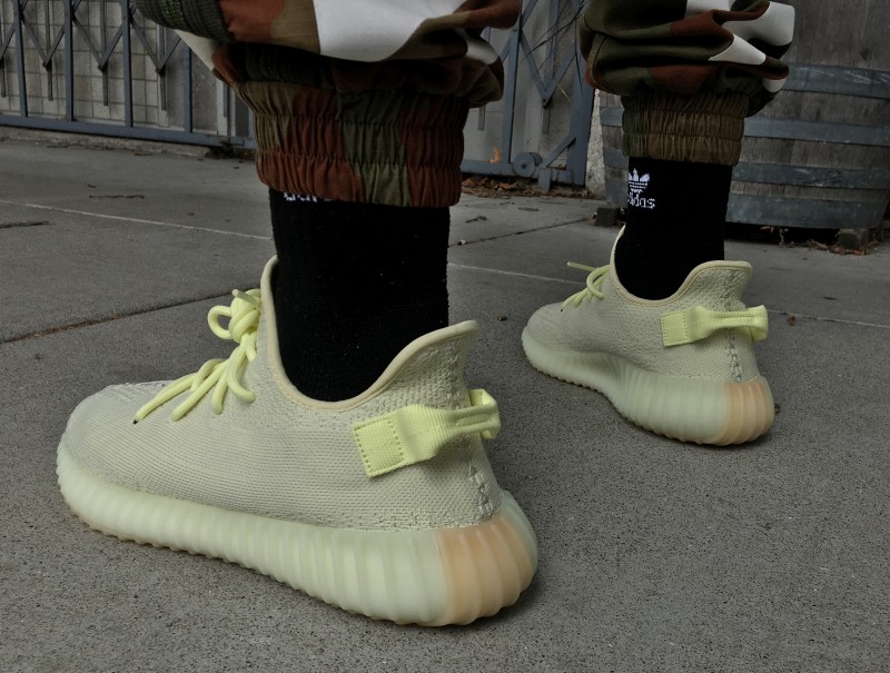adidas yeezy butter on feet