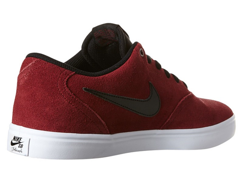 nike sb red check solarsoft trainers