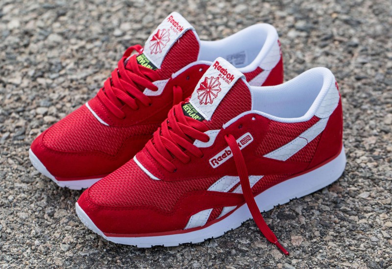all red reebok